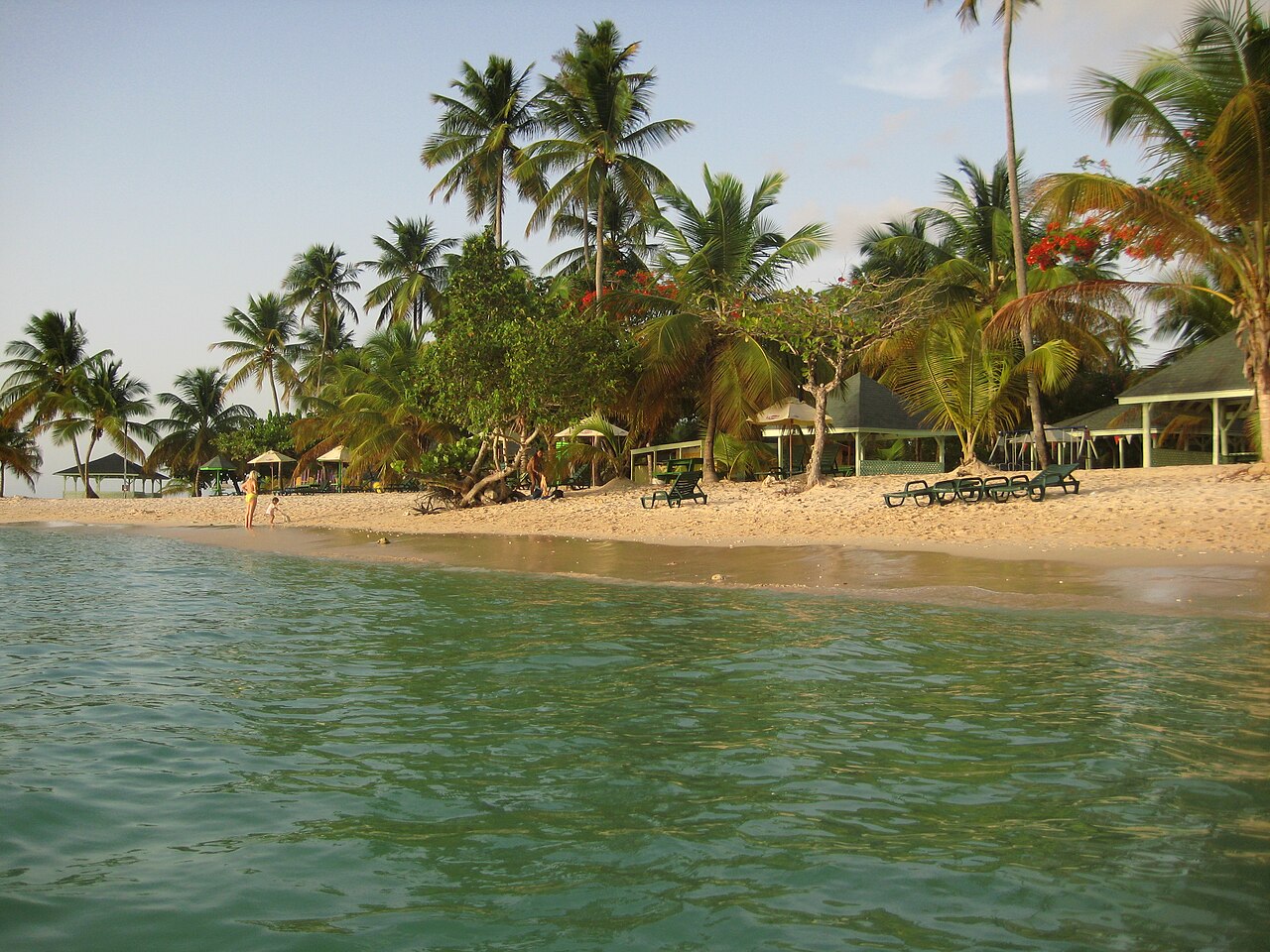 Pigeon Point beach viewed from the water, Tobago. File photo; not the reported event.